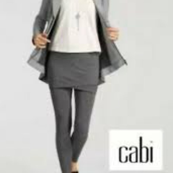 Cabi M'leggings with Skirt in Stone Gray - Size Small - Picture 1 of 9
